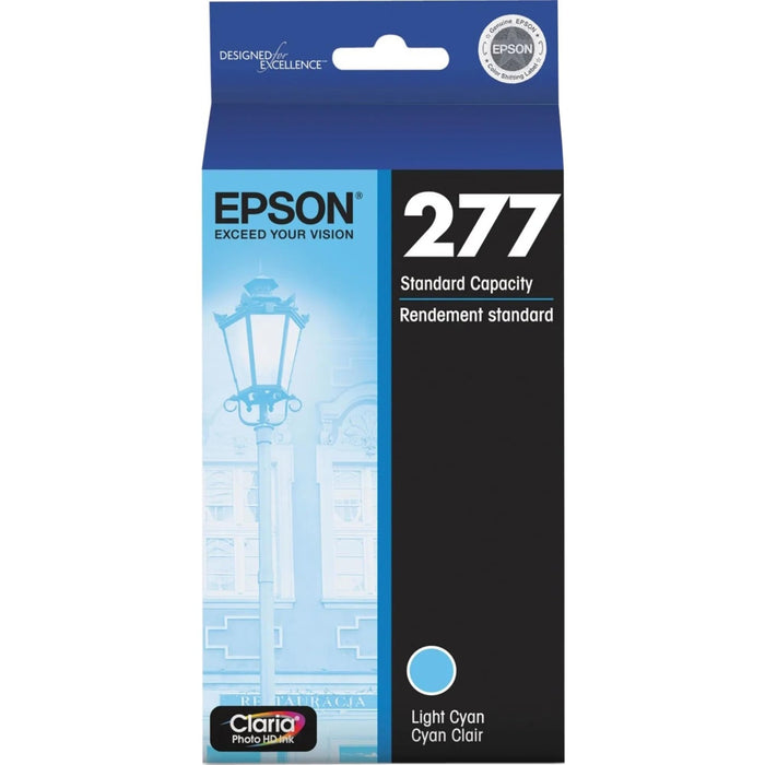 New, Pre-Owned - Epson 277 Standard-Yield Light Cyan Inkjet Cartridge, T277520-S