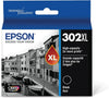 New, Pre-Owned - Epson 302XL Black Ink Cartridge, T302XL020