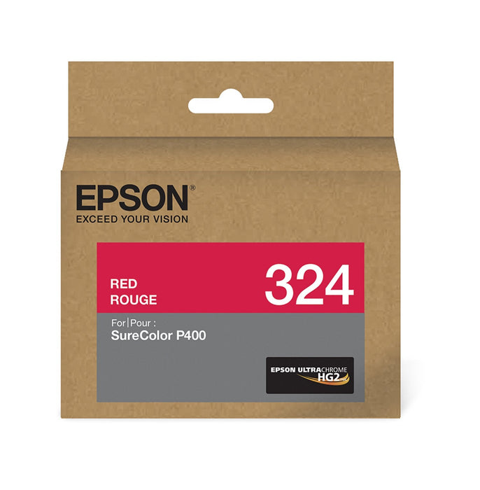 New, Pre-Owned - Epson 324 Standard-Yield Red UltraChrome HG2 Ink Cartridge, T324720