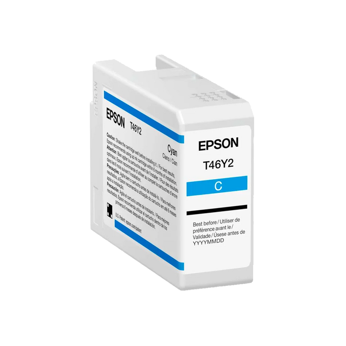 New, Pre-Owned - Epson T46Y2 Standard Yield Cyan Ink Cartridge