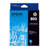New, Pre-Owned - Epson T802 Standard Yield Cyan Ink Cartridge,T802220-S