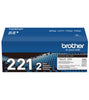New, Pre-Owned - Brother TN-221 Standard-Yield Black Toner Cartridge, 2-Pack