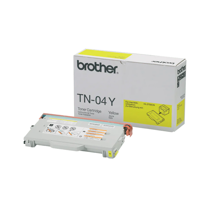 New, Pre-Owned - Brother TN04Y Yellow Laser Toner Cartridge
