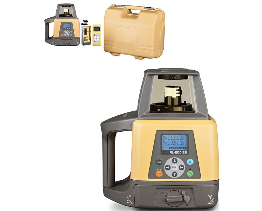 Topcon RL-200 2S Dual Grade Laser w/ LS-80X Receiver, Dry-Cell Battery & Hard Case - 314920712