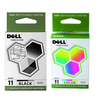 New, Pre-Owned - Dell Series 11 Black and Color Combo Pack Ink Cartridges