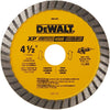 DEWALT DW4701 Diamond Blade, Dry or Wet Cutting, Continuous Rim, 7/8-Inch Arbor, 4-1/2-Inch