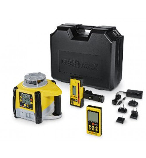 GeoMax Zone75 DG Fully-Automatic Dual Grade Laser w/ ZRD105B Beam-Catching Digital Receiver & Remote Controller