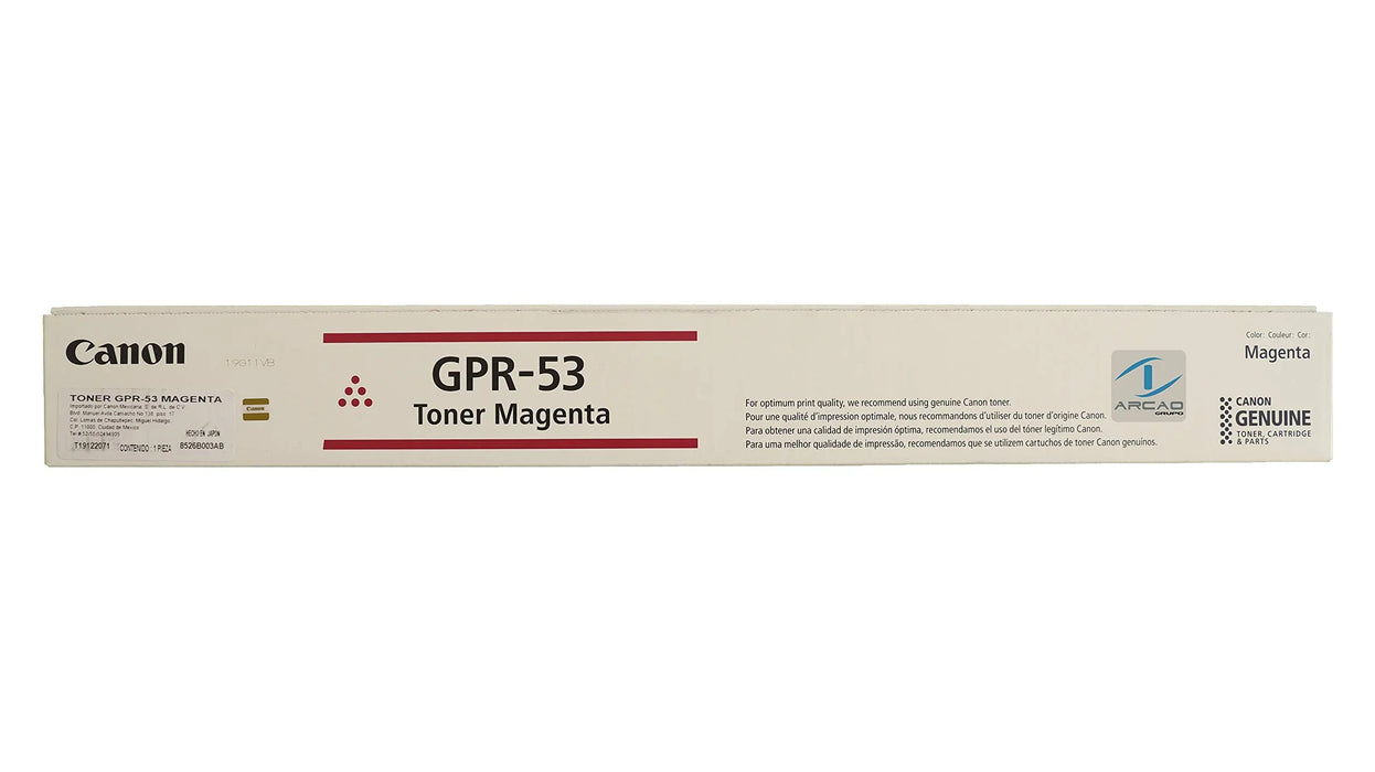 New, Pre-Owned - Canon GPR-53 Magenta Toner Cartridge, 8526B003AA