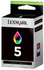 New, Pre-Owned - Lexmark NO.5 (18C1960) Ink Cartridge, Tri-Color