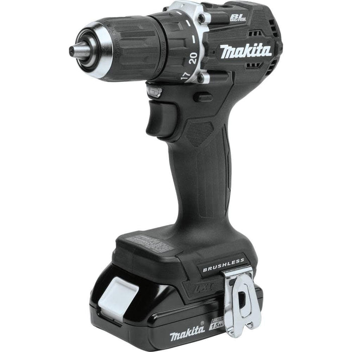 Makita CX203SYBXRM 18V LXT® Lithium-Ion Sub-Compact Brushless Cordless 2 Pc. Combo Kit, XFD15ZB, XDT18ZB, bag (1.5Ah) + XRM08B