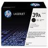 New, Pre-Owned - HP 39A Black LaserJet Toner Cartridge, Q1339A
