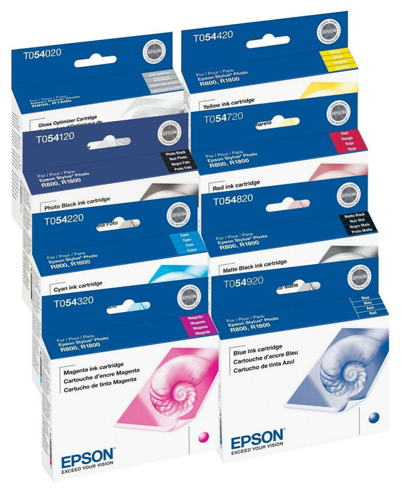 New, Pre-Owned - Epson T054 Black and Color Ink Cartridges