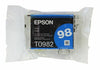 New, Pre-Owned - Epson 98 Cyan ( T0982 ) Ink Cartridge