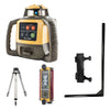 Topcon Bulldozer Machine Control Package - RL-H5A Rotary Laser, LS-B200 Machine Control Receiver, Vibration Pole, and Premium Tripod