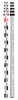 11-805-MC 5M/16 Ft Aluminum Leveling Rod (CR) - Metric, Inches