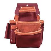 51-15060 3-Pouch Pro Leather Fastener Bag With Holders